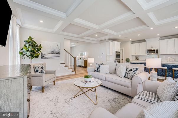 Interior, Kitchen, Living room, Recessed Lighting, Stainless Steel Appliances, Wood Texture Flooring