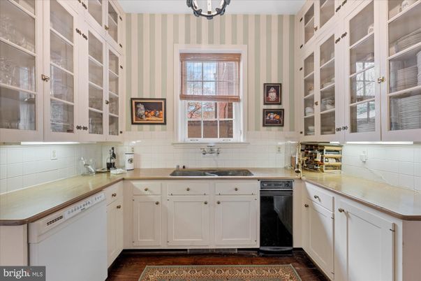 Interior, Kitchen, Wood Texture Flooring