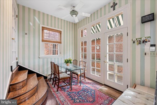 Dining room, Interior, Wood Texture Flooring