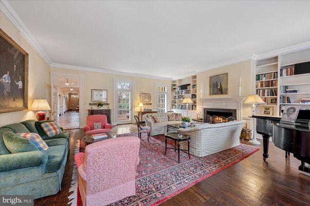 Fireplace, Interior, Living room, Piano, Wood Texture Flooring