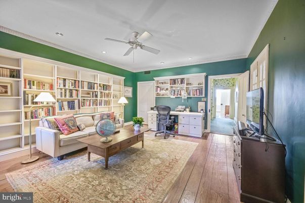 Home Office, Interior, Living room, Recessed Lighting, Wood Texture Flooring