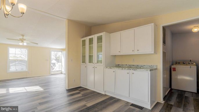 Interior, Washer, Wood Texture Flooring