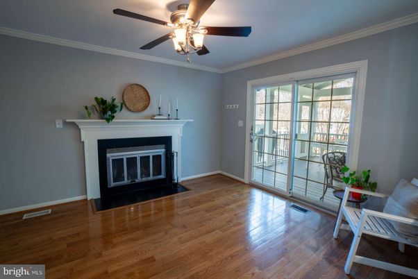 Empty room, Fireplace, Interior, Wood Texture Flooring