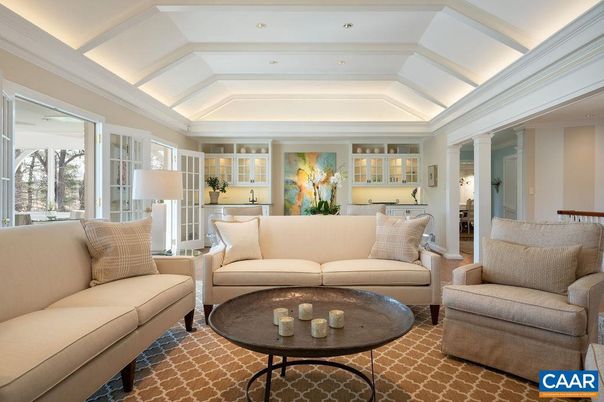 Interior, Living room, Recessed Lighting