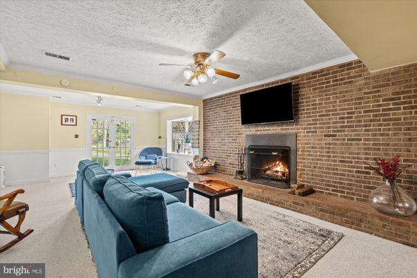 Fireplace, Interior, Living room, Stone Walls