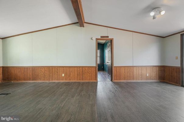 Empty room, Interior, Wooden Beams, Wood Texture Flooring
