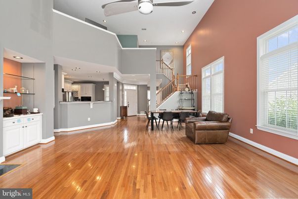 Dining room, Interior, Kitchen, Recessed Lighting, Stainless Steel Appliances, Wood Texture Flooring