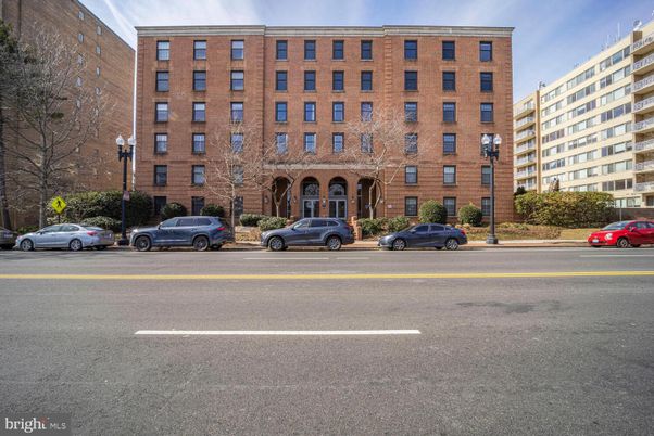 Exterior, Facade, Brick Facade, Condo Building