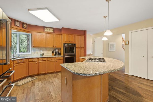 Interior, Kitchen, Pendant Lights, Stainless Steel Appliances, Wood Texture Flooring