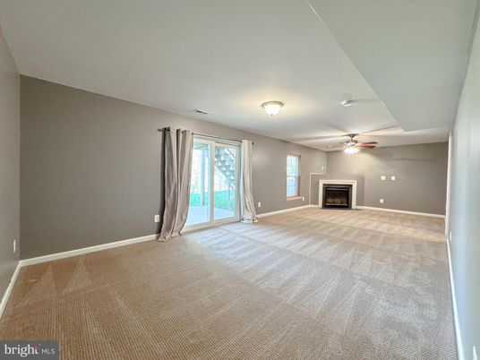 Empty room, Fireplace, Interior