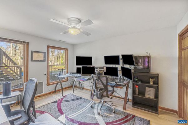 Home Office, Interior, Wood Texture Flooring