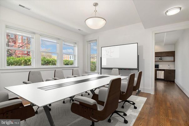 Home Office, Interior, Pendant Lights, Wood Texture Flooring