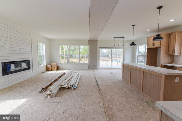 Fireplace, Interior, Kitchen, Pendant Lights, Recessed Lighting
