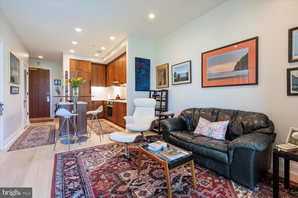 Interior, Kitchen, Living room, Recessed Lighting, Wood Texture Flooring