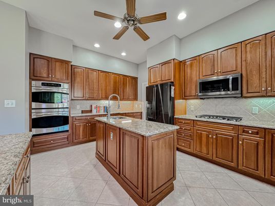 Interior, Kitchen, Recessed Lighting, Stainless Steel Appliances