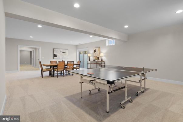 Game Room, Interior, Recessed Lighting