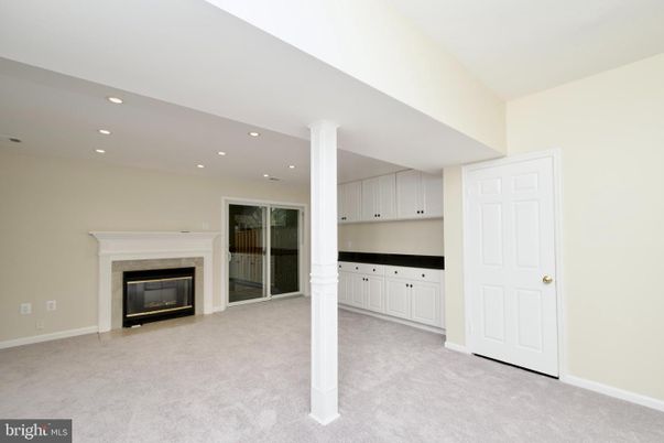 Empty room, Fireplace, Interior, Recessed Lighting