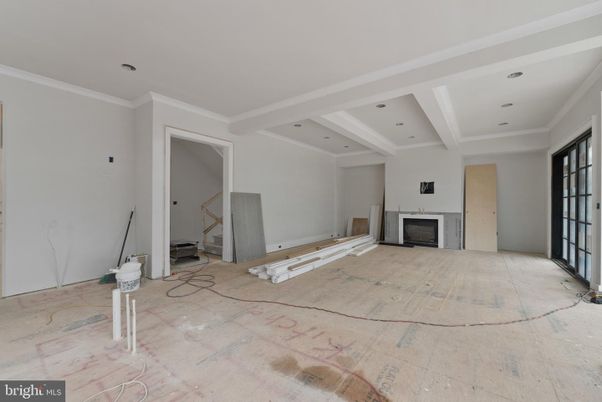 Empty room, Fireplace, Interior, Recessed Lighting