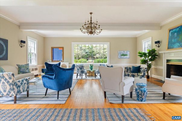 Chandelier, Fireplace, Interior, Living room, Wood Texture Flooring
