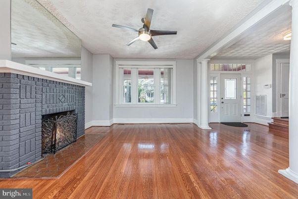 Empty room, Fireplace, Interior, Wood Texture Flooring