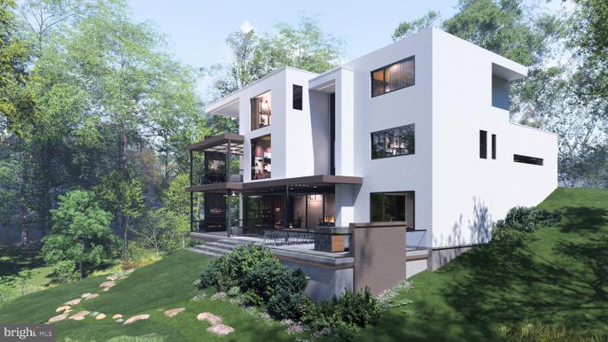 Backyard, Exterior, Facade, Modern