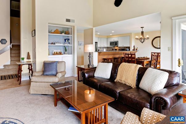 Chandelier, Dining room, Interior, Kitchen, Living room, Recessed Lighting, Stainless Steel Appliances