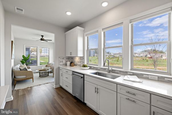 Dining room, Interior, Kitchen, Recessed Lighting, Wood Texture Flooring