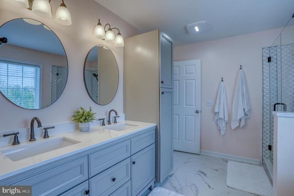 Bathroom, Dual Sink Vanities, Interior, Marble