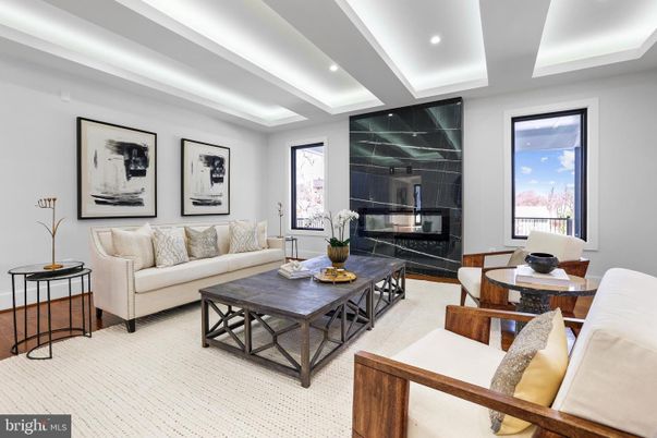 Dining room, Fireplace, Interior, Living room, Recessed Lighting