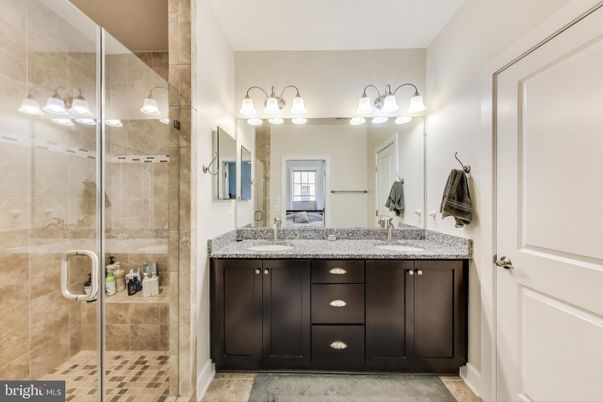 Bathroom, Dual Sink Vanities, Glass Shower, Interior
