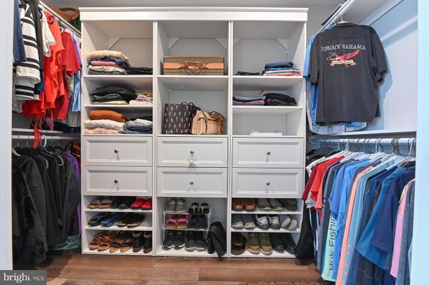 Interior, Walk-in Closets, Wood Texture Flooring