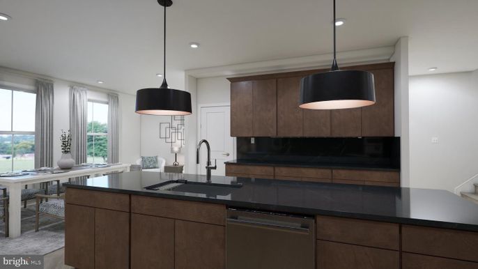 Interior, Kitchen, Pendant Lights, Recessed Lighting, Stainless Steel Appliances