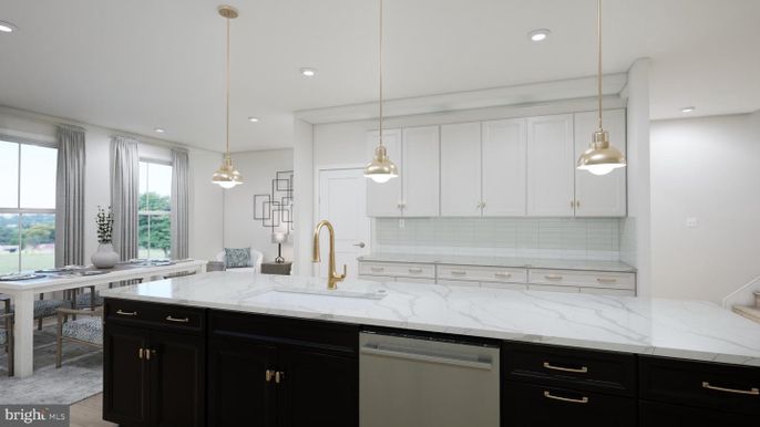 Interior, Kitchen, Pendant Lights, Recessed Lighting, Stainless Steel Appliances