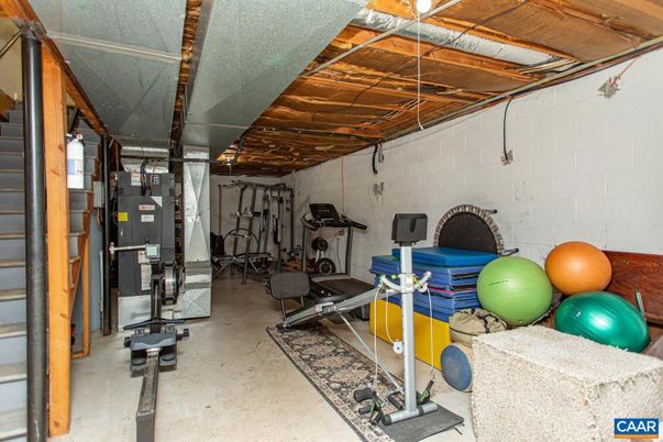 Fitness Equipment, Interior, Stone Walls