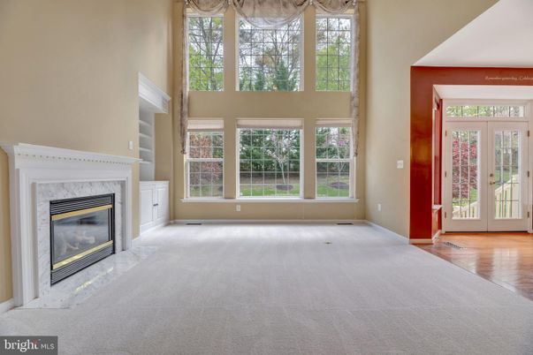 Empty room, Fireplace, Interior, Wood Texture Flooring