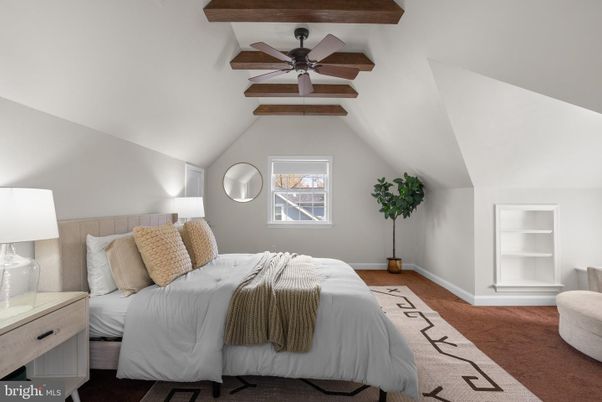 Bedroom, Interior, Wooden Beams