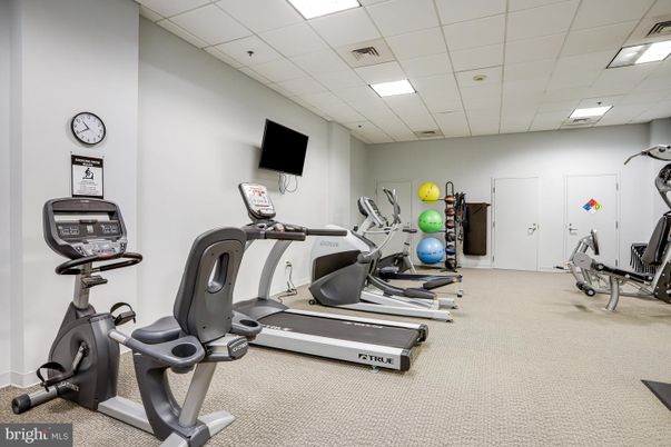 Fitness Equipment, Gym, Interior, Recessed Lighting