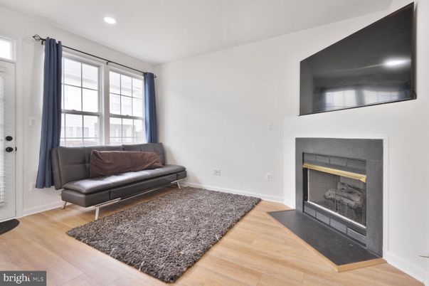 Fireplace, Interior, Recessed Lighting, Wood Texture Flooring