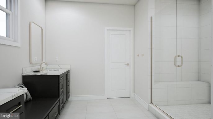 Bathroom, Glass Shower, Interior