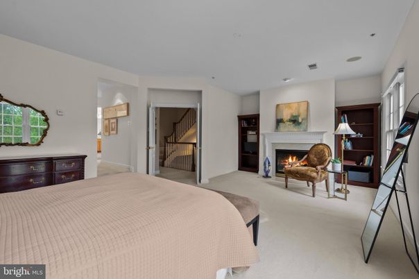 Bedroom, Fireplace, Interior, Recessed Lighting