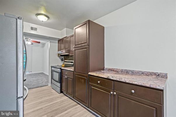Interior, Kitchen, Wood Texture Flooring