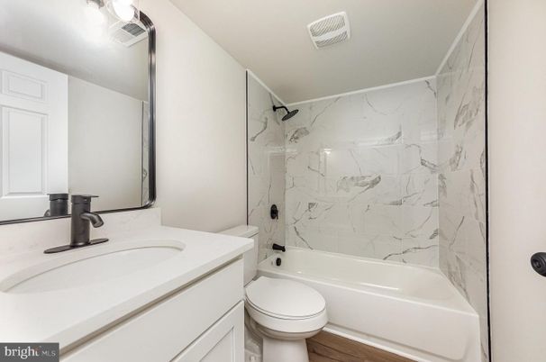 Bathroom, Interior, Marble Walls, Wood Texture Flooring