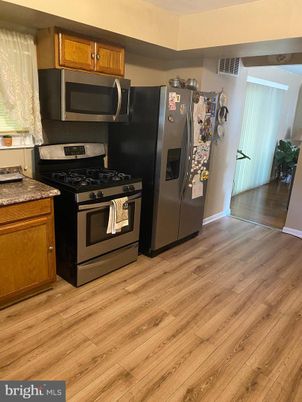 Interior, Kitchen, Wood Texture Flooring