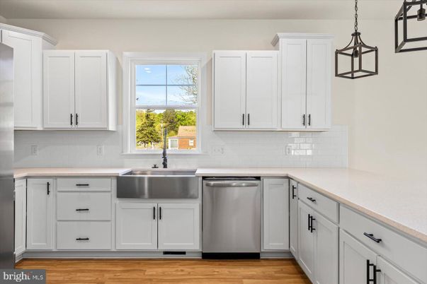 Interior, Kitchen, Pendant Lights, Stainless Steel Appliances, Wood Texture Flooring