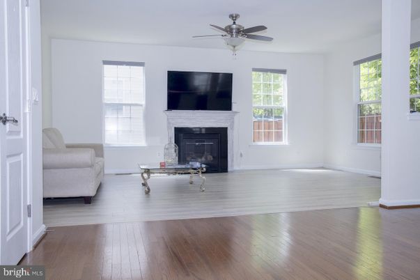Empty room, Fireplace, Interior, Wood Texture Flooring