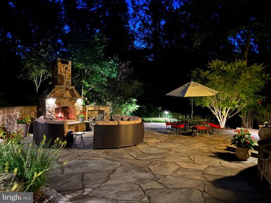 Backyard, Exterior, Fireplace