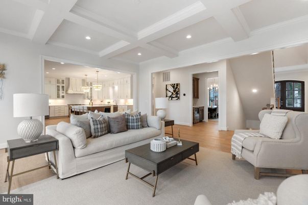 Interior, Kitchen, Living room, Pendant Lights, Recessed Lighting, Stainless Steel Appliances, Wood Texture Flooring