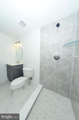Bathroom, Glass Shower, Interior, Marble