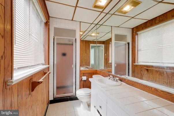 Bathroom, Glass Shower, Interior, Tile Countertops