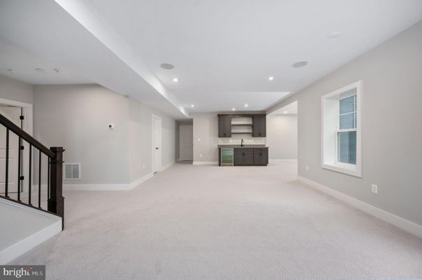 Empty room, Interior, Kitchen, Recessed Lighting